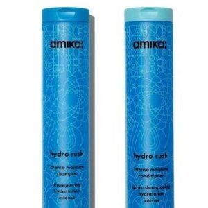 Amika Hydro Rush Intense Moisture Shampoo & Conditioner 9.2 oz DUO. New